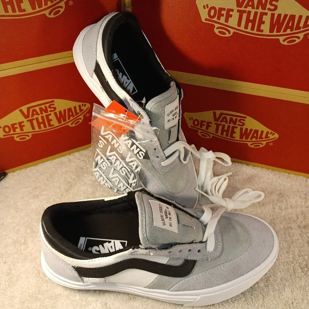 Vans Men's 6.5/Women's 8 Gilbert Crockett Pro Gray/White VN0A38CO0QO
